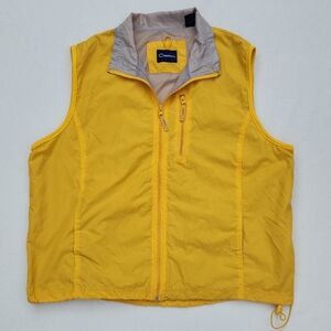Vintage Catalina Canary Yellow Windbreaker Vest Sz XL